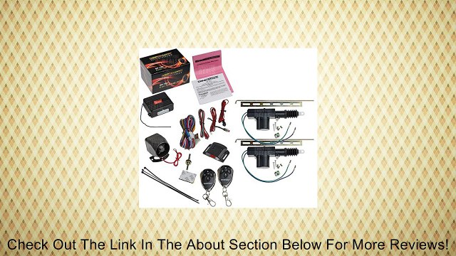 CrimeStopper SP-101 Car Security Alarm & Keyless Entry System with (2) Car Power Door Lock Actuator Motors Review