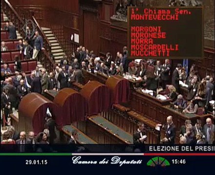 Roma - Elezione del Presidente della Repubblica - Votazione (29.01.15)