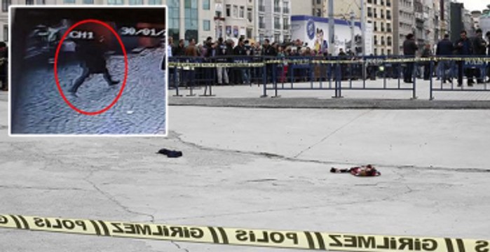 Taksim'de Saldırgan Kadının Kaçış Anı Güvenlik Kamerasında