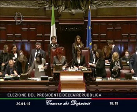 Roma - Elezione del Presidente della Repubblica - Risultato (29.01.15)