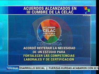 Acuerdan en la III Cumbre Celac abatir el hambre en 2025