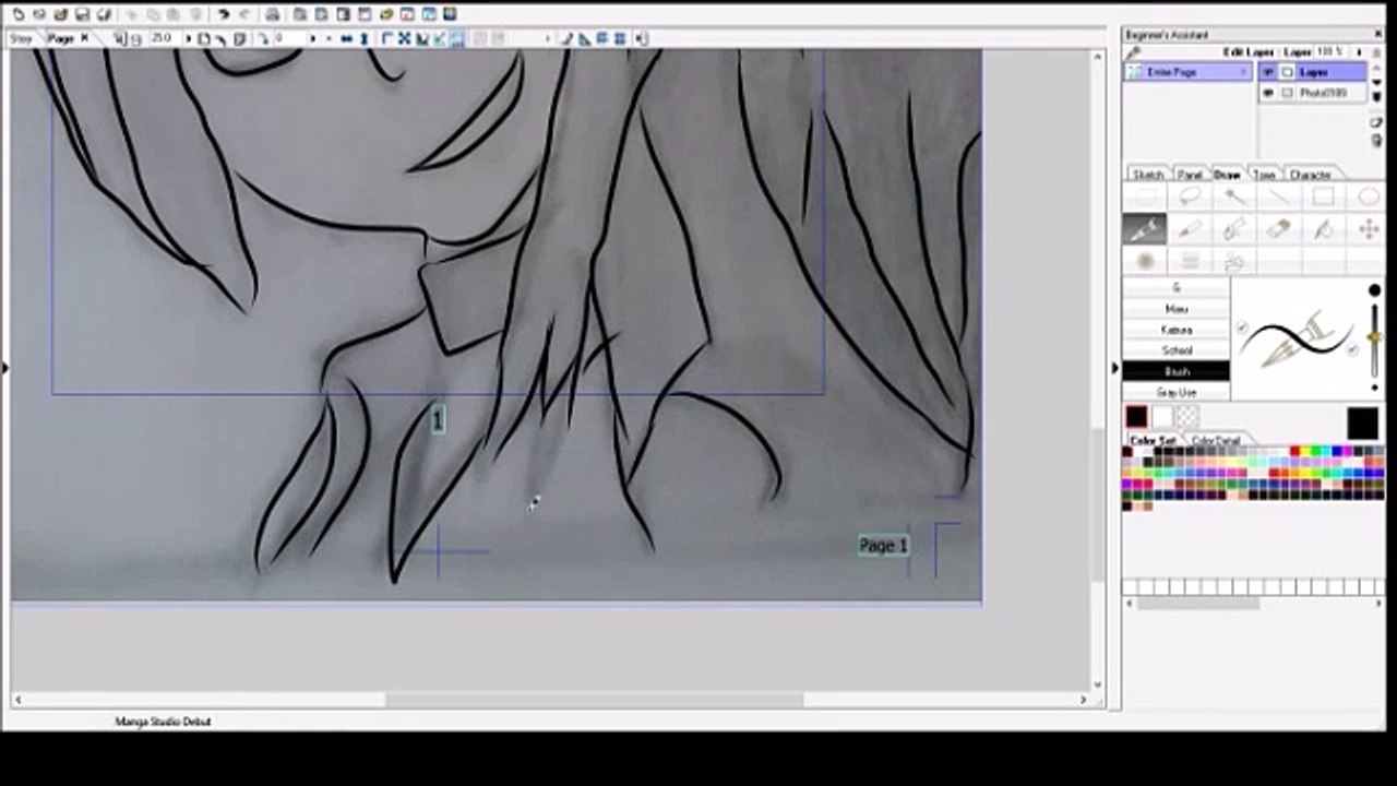 Dessin sur tablette graphique