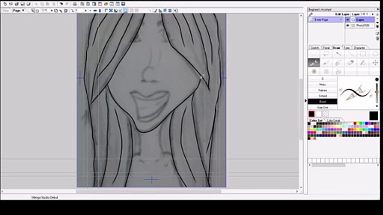Dessin sur tablette graphique 2
