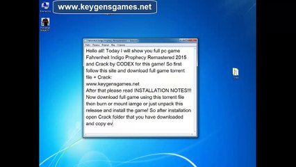 Télécharger clé de licence gratuit pour Fahrenheit Indigo Prophecy Remastered