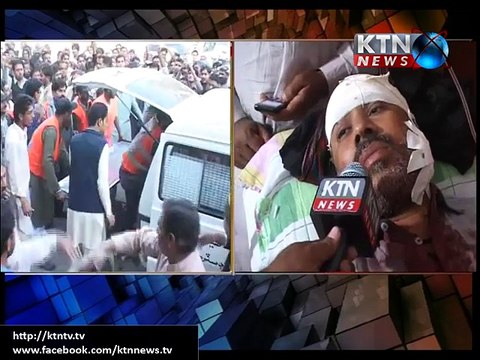 injured people has been taken to the Larkana Hospital from Shikarpur Blast.