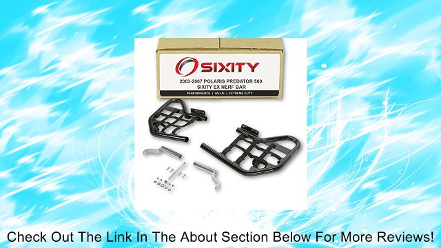 2003-2007 Polaris Predator 500 Nerf Bar Black EX Black Net Foot Peg Pro nm Review