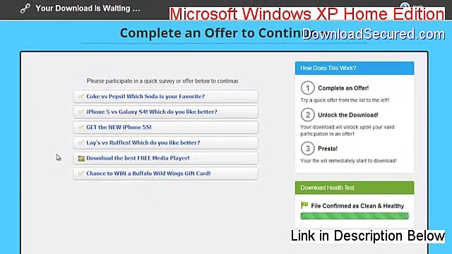 Microsoft Windows XP Home Edition Serial (Download Now)