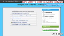 MP3 VBR To CBR Converter Software Cracked [Free of Risk Download 2015]