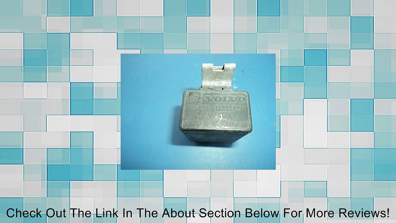 Volvo 740 240 Cooling Fan Fuel Pump Radio Noise Suppression Relay 899931 1323592-1 Review