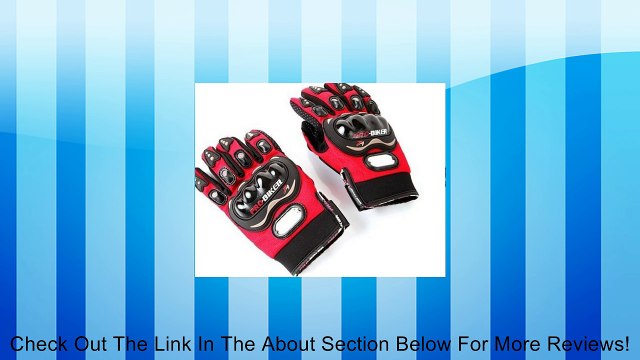 niceeshop(TM) Bicycle/Motorcycle Riding Protective Gloves (1 Pair,Red) Review