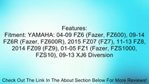 Shorty Hand Levers- Shorty Levers- - CNC - Yamaha - Brake & Clutch Set - 04-10 FZ6 Fazer, 09-11 FZ6R, 11-13 FZ8, 01-05 FZ1 Fazer, 09-13 XJ6 Diversion - Black Review