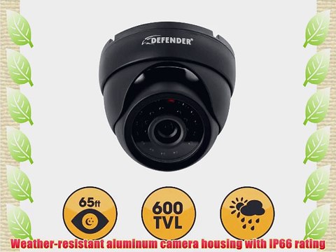 Defender Sentinel 8CH 500GB Smart Security DVR Including 8 Ultra Hi-Res Indoor/Outdoor Cameras