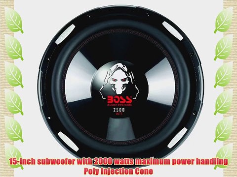 BOSS Audio P156DVC Phantom 15-inch 2500-watt DUAL Voice Coil Subwoofer