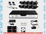 Zmodo PKD-DK0855-500GB 8-Channel DVR Security System with 8 CMOS IR Cameras 500 GB Hard Drive