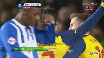 Rosicky goal Brighton 2 - 3 Arsenal 25-01-2015 (FA CUP)