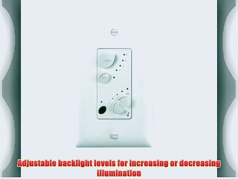 OnQ / Legrand AU7394WH lyriQ Amplified Audio System Keypad White