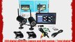 Magicfly Digital Wireless DVR Security System SD Card Recording with 7 Inch LCD Monitor 2 Long