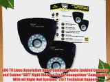 Night Owl Security CAM-2PK-DM624-BA 2PK Hi-Resolution 600 TVL Indoor Security Dome Cameras