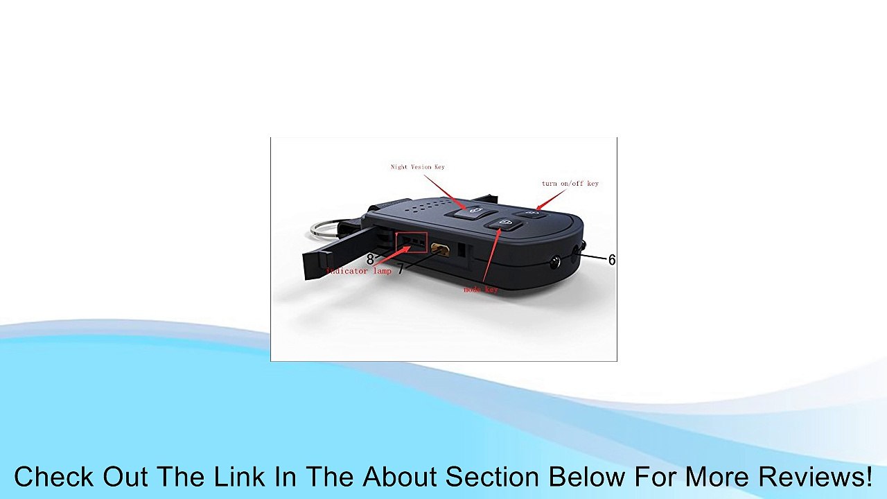 1920*1080P Full HD Mini Camera Car Key Remote Spy Camera DVR Motion Detection Night Vision Hidden Camera Review