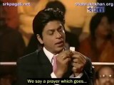 ShahRukh Khan recites a verse from the Holy Quraan