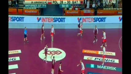 الدقائق الاخيرة من مباراة قطر و بولندا فى دور النصف نهائي