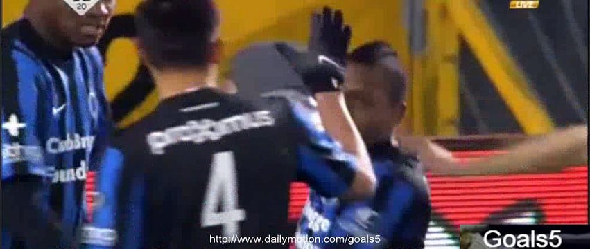 Izquierdo J Goal Club Brugge 1 - 0 Oostende Jupiler League 30-1-2015