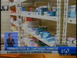 Farmacéuticos no comprarán medicamentos a laboratorios que subieron precios
