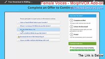 Female Voices - MorphVOX Add-on Key Gen - Free of Risk Download [2015]