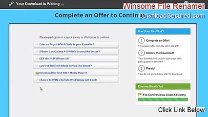 Winsome File Renamer Cracked - Download Here 2015