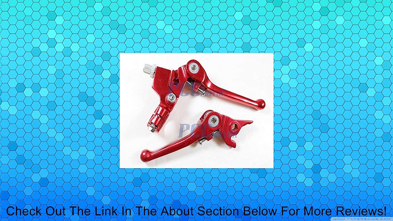 9Z 7/8 RED FOLDING BRAKE CLUTCH LEVER SET SDG SSR 70 110 107 125 PIT BIKE LV40 Review