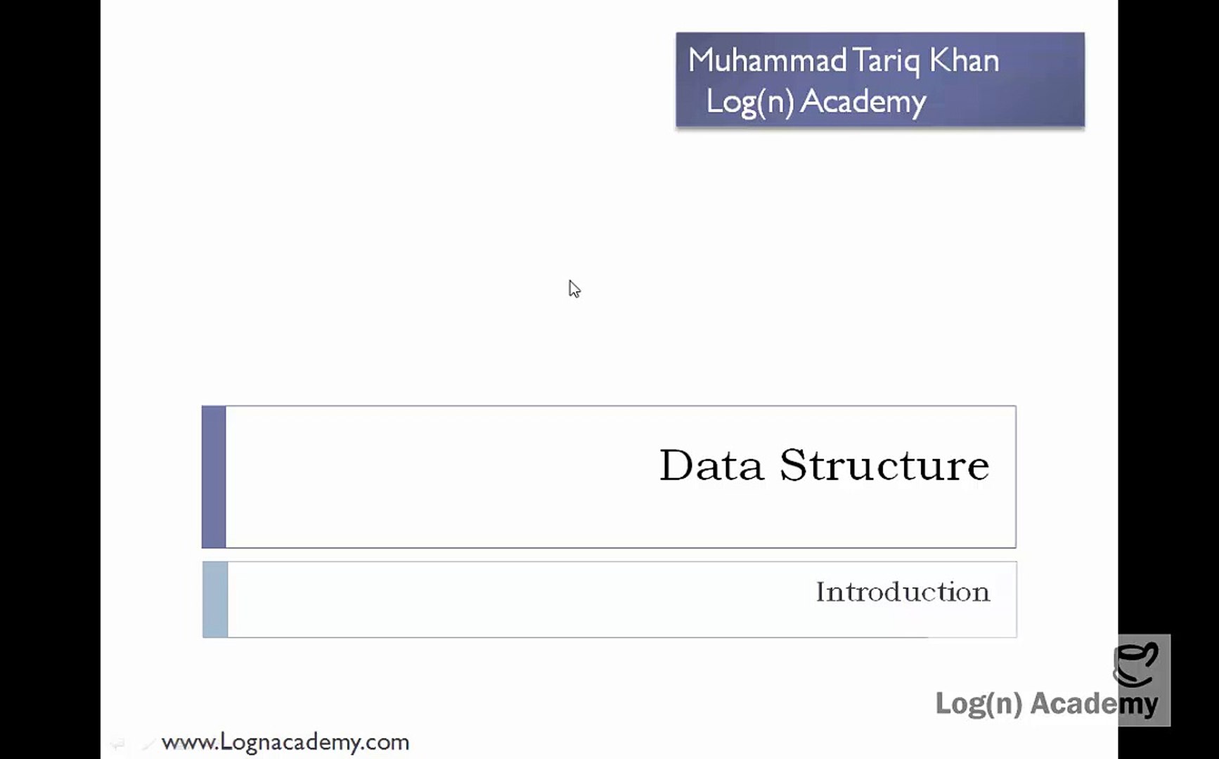 1. Data Structure and Implementation - Introduction