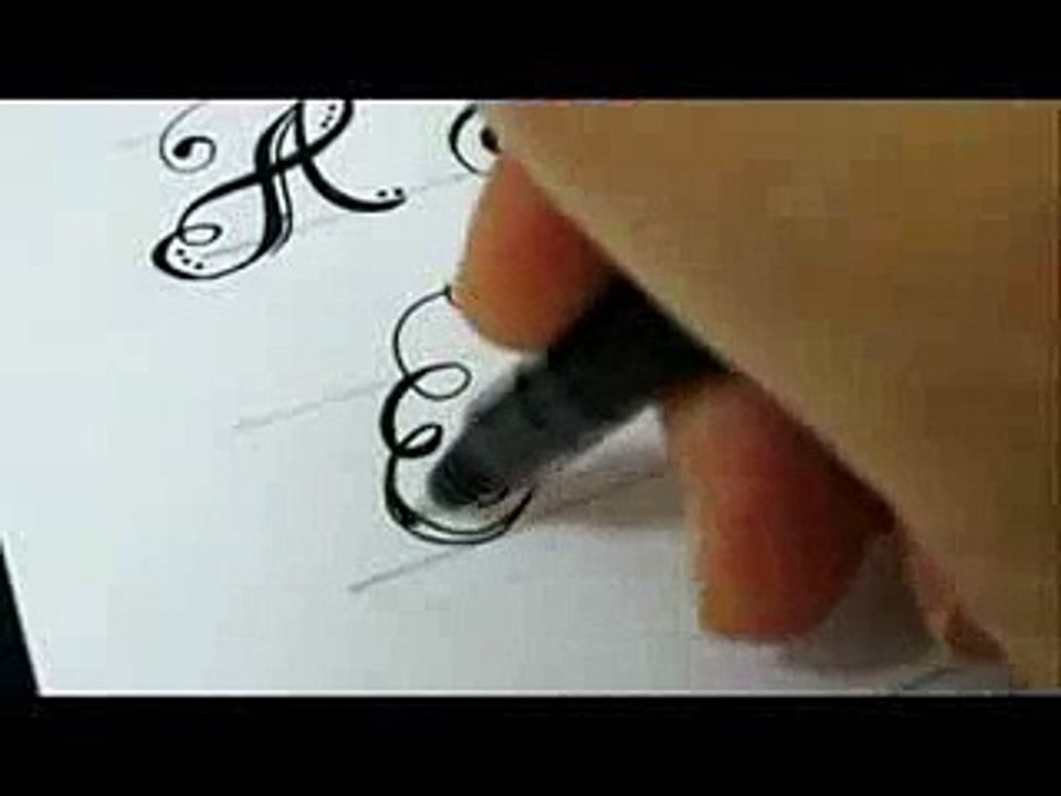 How to caligrafia full ABC