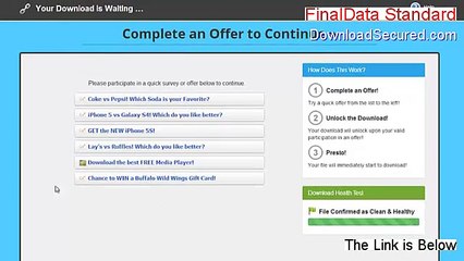 FinalData Standard Full - Instant Download [2015]