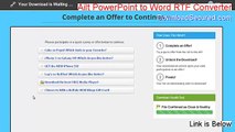 Ailt PowerPoint to Word RTF Converter Keygen (ailt powerpoint to word rtf converter crack 2015)