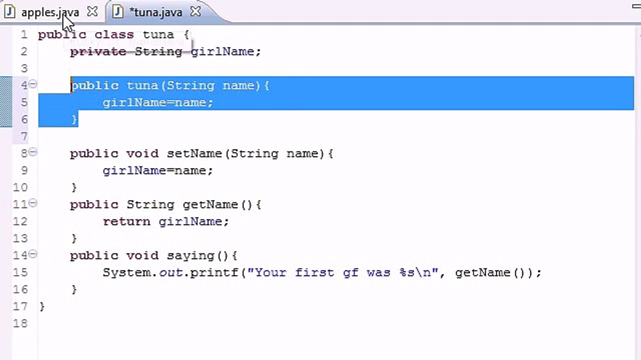 Java Programming Tutorial - 17 - Constructors