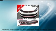 VW Jetta GTI Golf MK6 10-14 Front Bumper Mesh Grille Black Red Trim No Badge Review