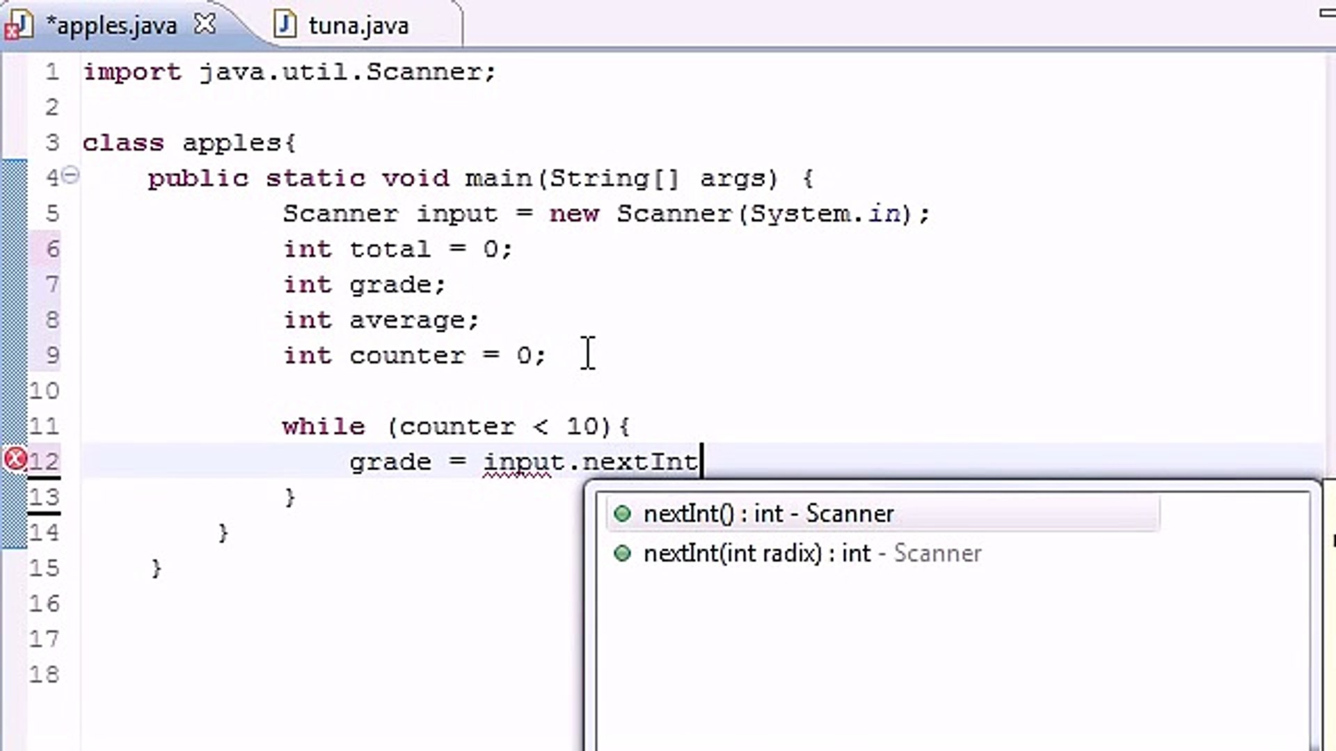 Java Programming Tutorial - 21 - Simple Averaging Program