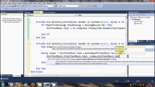 Visual Basic .NET Tutorial 33 - Search and highlight text in Textbox or richTextBox in VB.NET