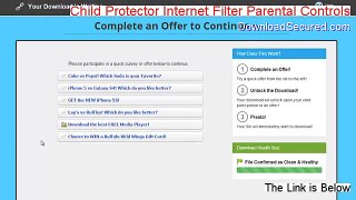 Child Protector Internet Filter Parental Controls Download [Risk Free Download]