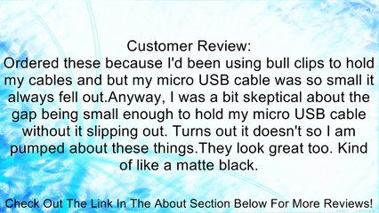 6 PCS CableDrop Cable Management System - Black Review