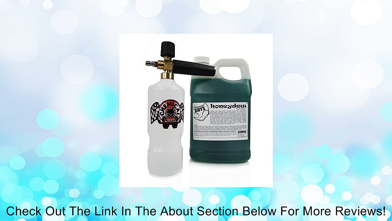 Chemical Guys EQP312 TORQ Professional Foam Cannon and Honeydew Snow Foam Cleanser - 1 gal. Review