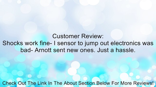 Arnott SK-2760 Shock Review
