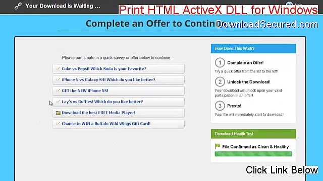 Print HTML ActiveX DLL for Windows Serial (Free of Risk Download)
