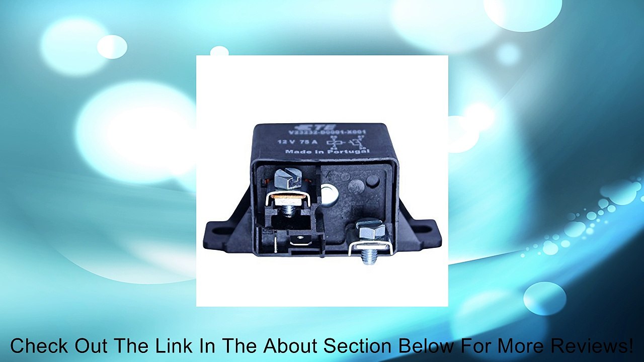 TE tyco BOSCH 75 Amp High Current 12 Volt Automotive Relay SPST Review