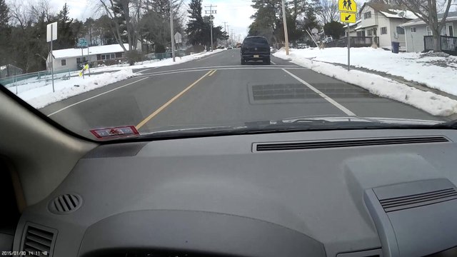 Clover almost passes stopped school bus due to inattentiveness