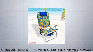 Extra Large - High Seat Heavy Duty 4 Position Beach Chair w/ Drink Holder Review