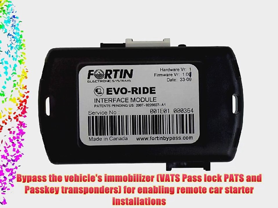 Crimestopper EVO-RIDE Highly Encrypted Key Immobilizer Bypass Module