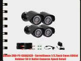 Zmodo ZMD-P4-CARAZ4ZN - Surveillance 1/3.7inch Cmos 600tvl Outdoor 50 Ir Bullet Cameras 4pack