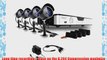 Zmodo 4CH D1 Security DVR Surveillance Camera System With 4 Outdoor Night Vision IR Security