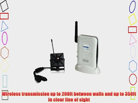 Securityman DigiminiAir Digital Wireless Mini Indoor Camera Kit with Audio (Black)